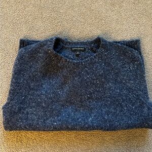 Tweed Crew Neck Sweater. Navy. Never Worn.